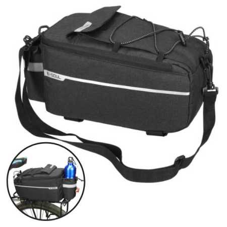 Top Pannier Bag with Carry Strap and Bottle Holder