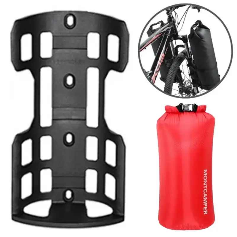 Front-Pannier-Bag-Rack-Alternative-–-Red-Dry-Bag-and-Fork-Mounted-Rack-Set-Main-Product-Image-Altb-NZ.webp