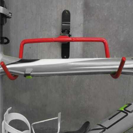 Bicyle-hanging-on-bikes-crossbard-using-a-t-hanger