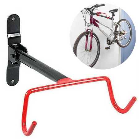 Universal Bike Wall Mount for BIcycles with Horizontal Cross