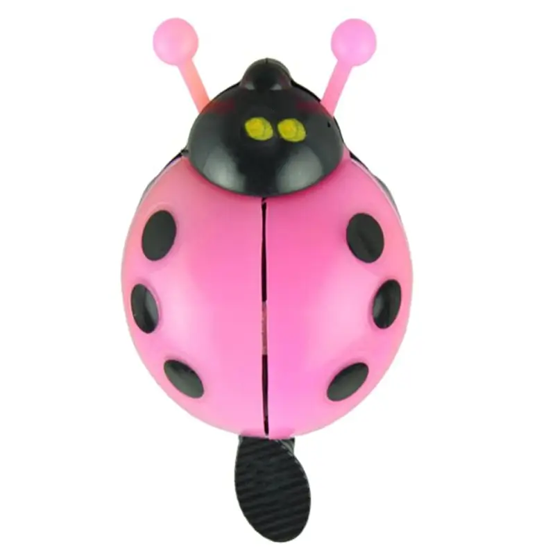 Pink Childrens Bike Bell Ladybug Shape for Fun and Safety