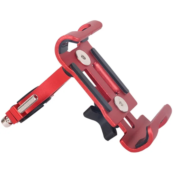 Red Bike Phone Holder for Bicycles - Adjustable Aluminium Mount