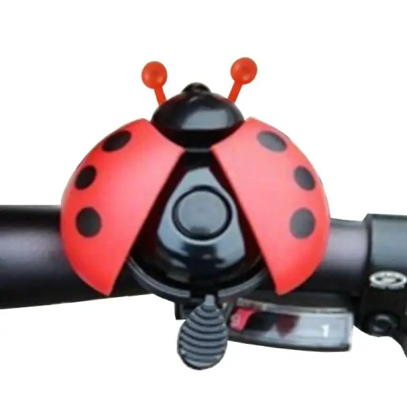 Red Ladybug Bike Bell for Childrens Bicycles Safety & Style Combined