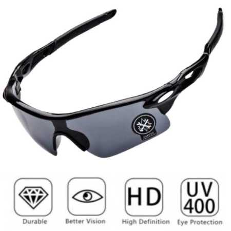 Dark Tinted Cycling Sunglasses for Outdoor Activities UV 400