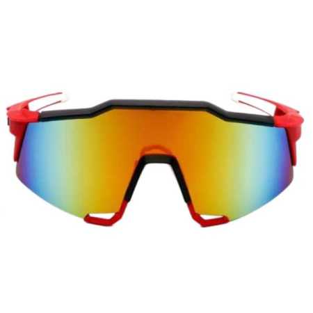 Rainbow Mirror Cycling Sunglasses 64mm with UV400 Protection