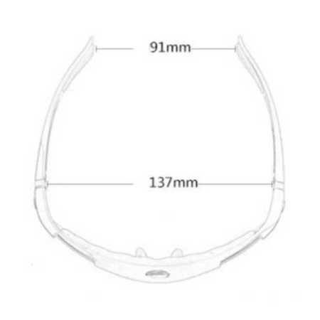 cycling-sunglasses-top-view-dimensions