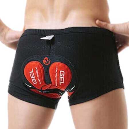 Cycling Underwear with Gel Padding for Riding Bikes (2XL)