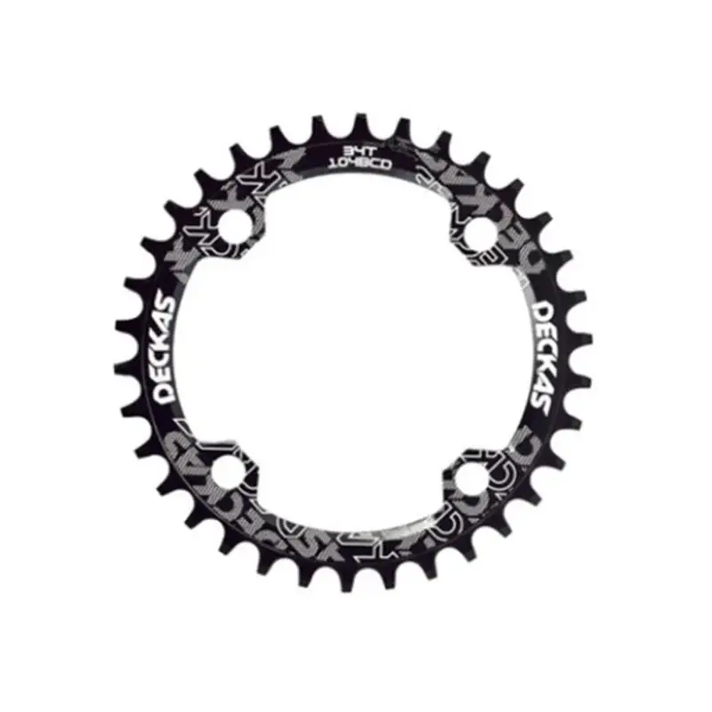 Black Bike Chainring 36T Narrow Wide 104BCT for Bicycles