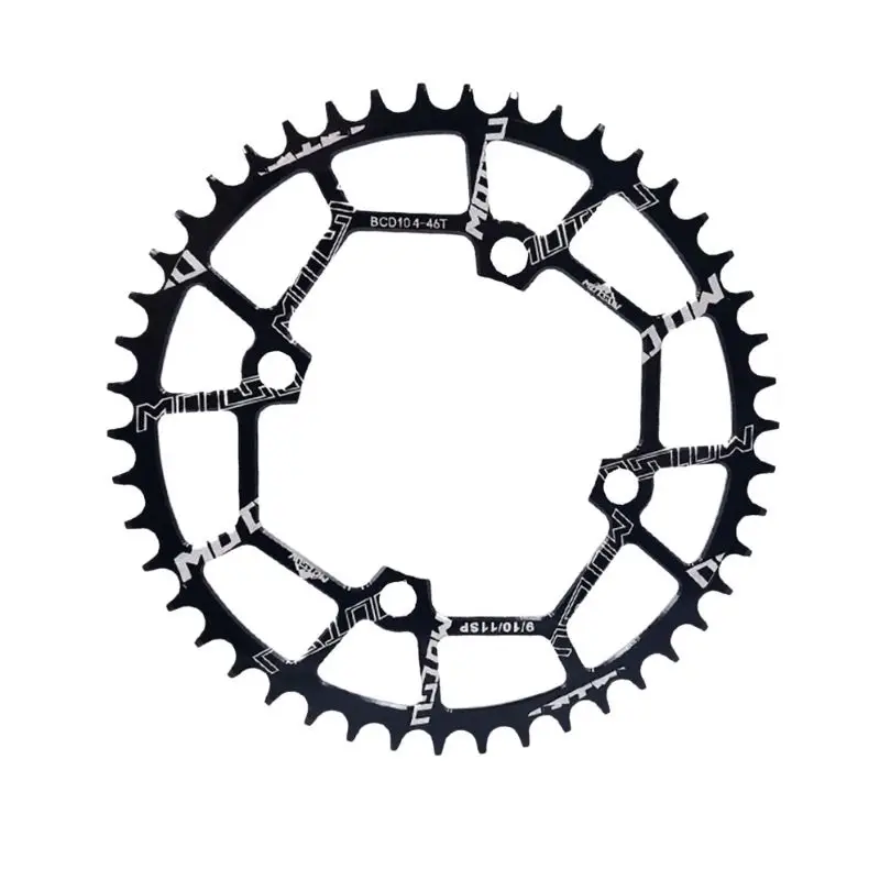 42T Narrow Wide Black Chain Ring 104BCD Bicycle ChainRing