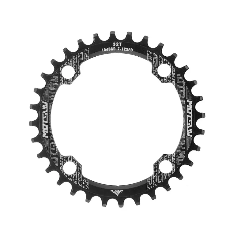 Black Chainring 32T 104BCT Narrow Wide Chain Ring