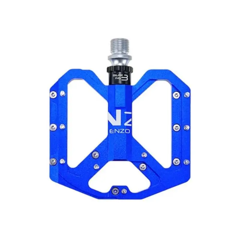 Blue Clipless Pedals for Bikes Aluminum Alloy 320 grams