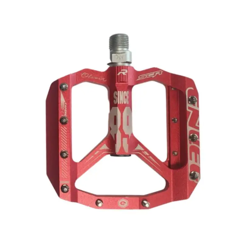 Red MTB Pedals Aluminum Mountain Bike