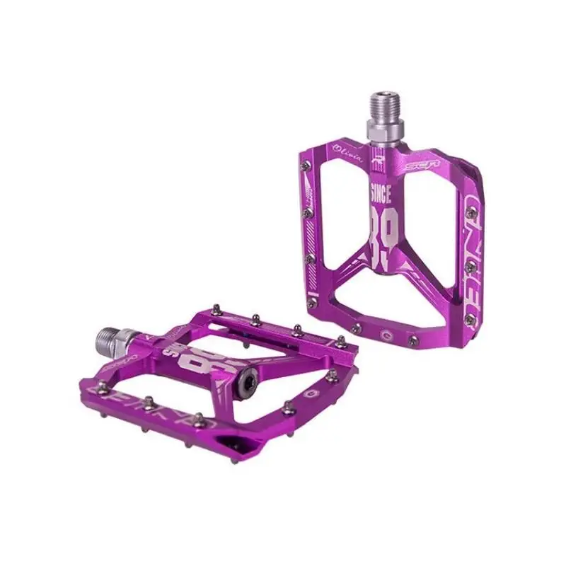 Purple Aluminum Pedals for MTB Mountain Bikes