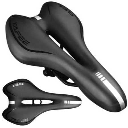Gel Bike Seat Saddle with Padding and Central Ventilation
