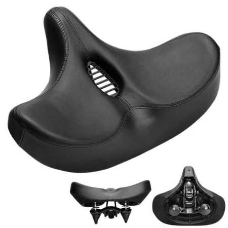 Extra Wide Bike Seat with Padding and Dual Shock Springs
