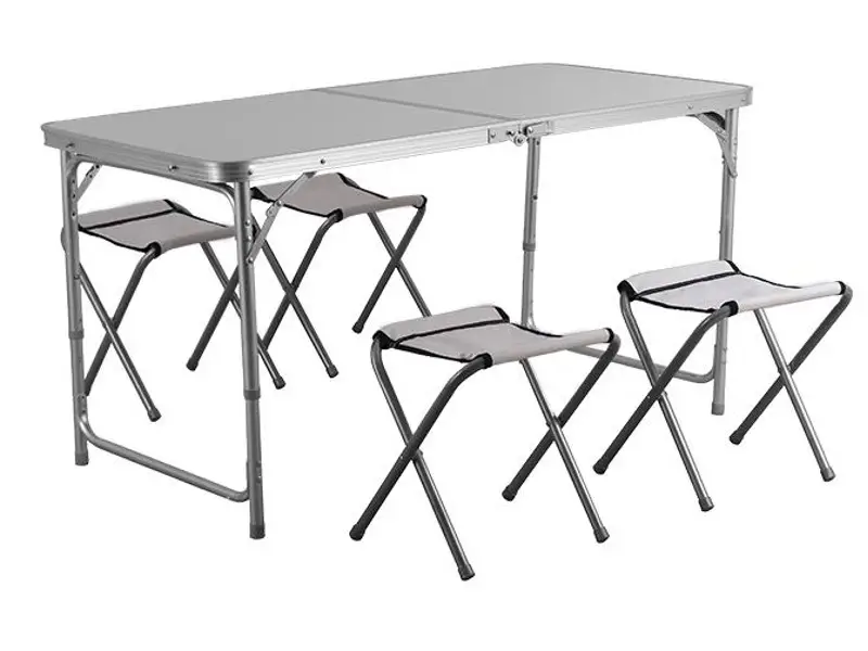 Foldable Tent Table and Chairs Set – Adjustable Height 