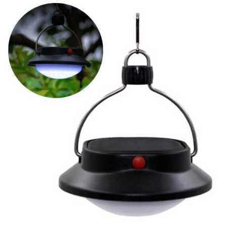 Solar Rechargeable Camping Lamp with Tent Hook