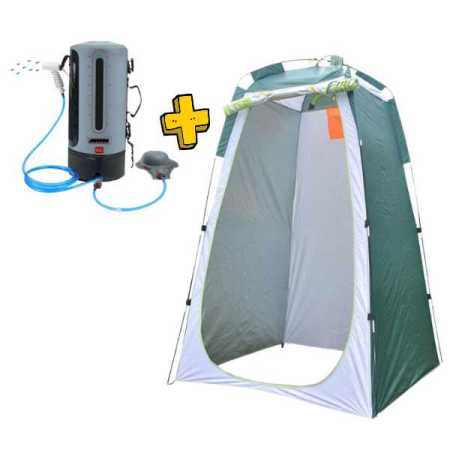 Solar Camping Shower Kit with Tent and 12L Water Bag