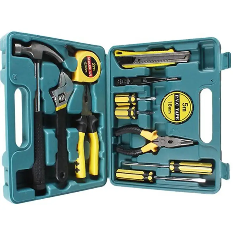 Essentials Tool Kit for DIY Projects 16 Piece Set with Carry Case
