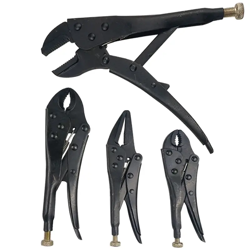 Heavy-Duty 4-Piece Locking Pliers Set – Durable Grip Tools for Workshop and Repairs