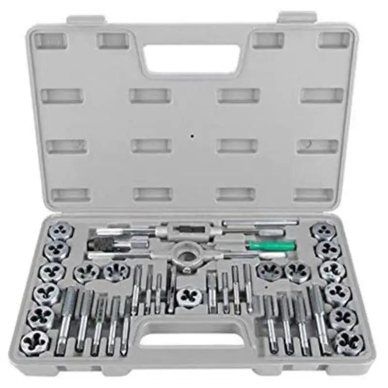 Jumbo Tap and Die Set – 40-Piece Metric Thread Repair Kit with Storage Case
