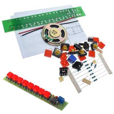 Electronic-Organ-PCB-Kit-for-Learning-Electronics-with-NE555-IC