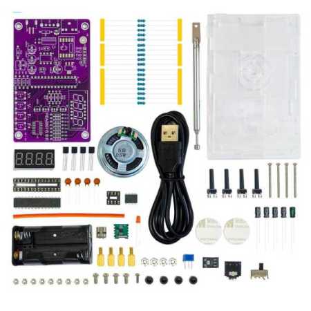 PCB-FM-Radio-Kit-for-Learning-Electronics-with-Frequency-Display-and-Shell-(2)