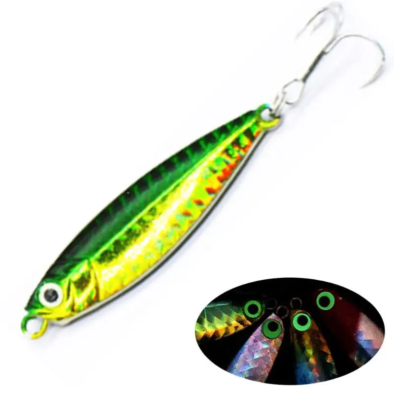 20g Green Metal Jig Knife Fishing Lure 5.5 cm Long