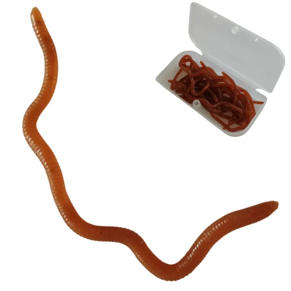 10cm Artificial Worms for Fishing – Brown Soft Lures for Trout and Bass in NZ Waters