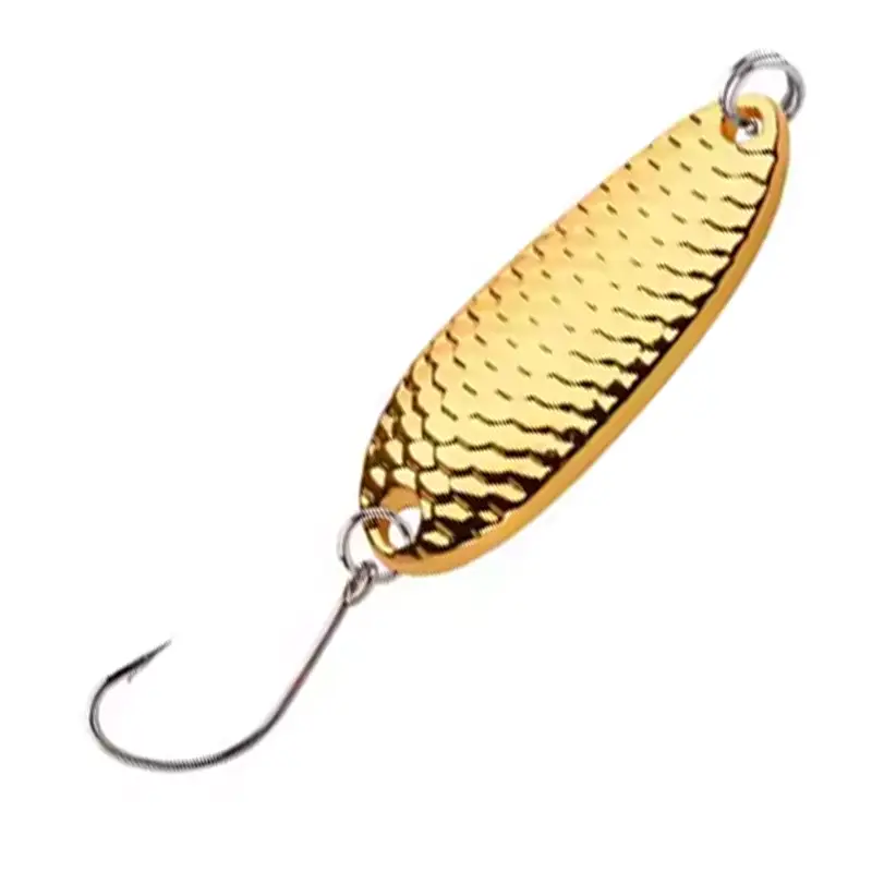Gold Trout Spoon 5g Suckerme Flashback Lure for Low-Light Trout 