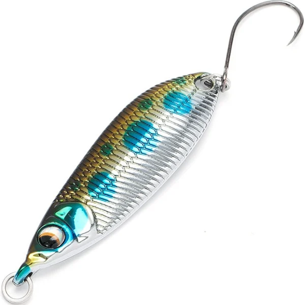 Ultra-Lightweight Spinning Lure – Blue, Silver & Yellow – 5g