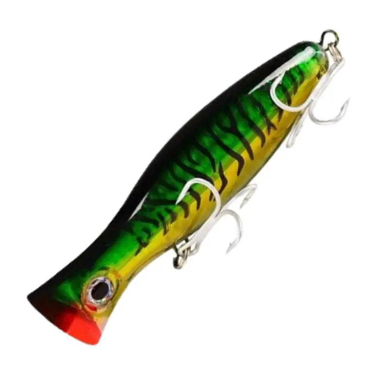 42.5g 12.5cm Green Popper Lure Topwater Crank Bait 