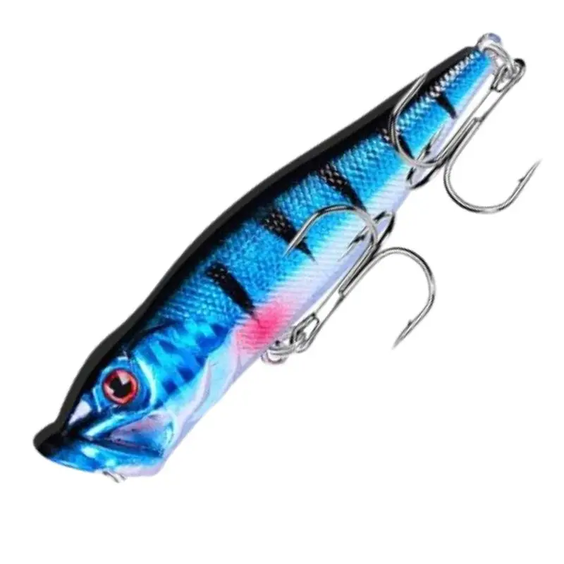 Blue Top Water Lure 12g  9cm  Popper Surface Crank Bait