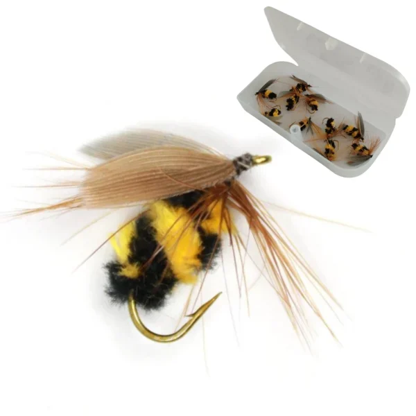 Bee Trout Flies 10 Pack – Lifelike Dry Fly Lure for Trout Fishing in NZ