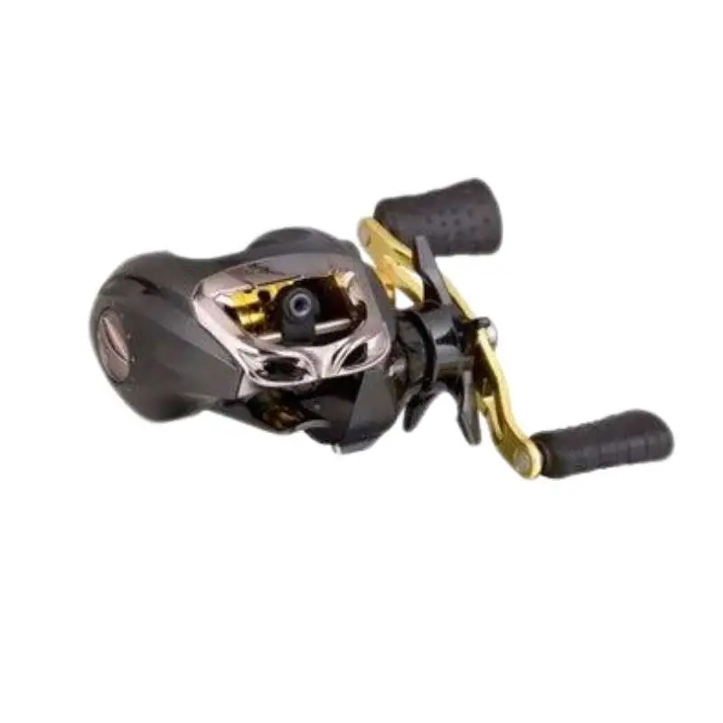 Left Handed Baitcasting Reel Gold and Black Drag 20lb