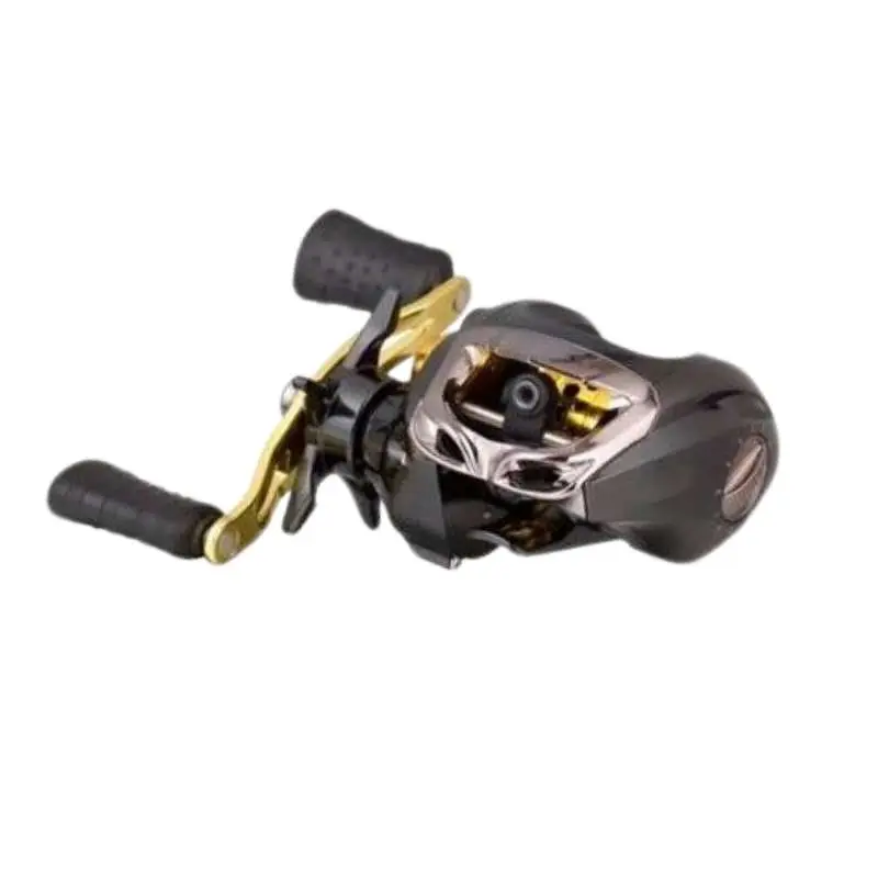 Right Handed Baitcasting Reel Gold and Black Drag 20lb 