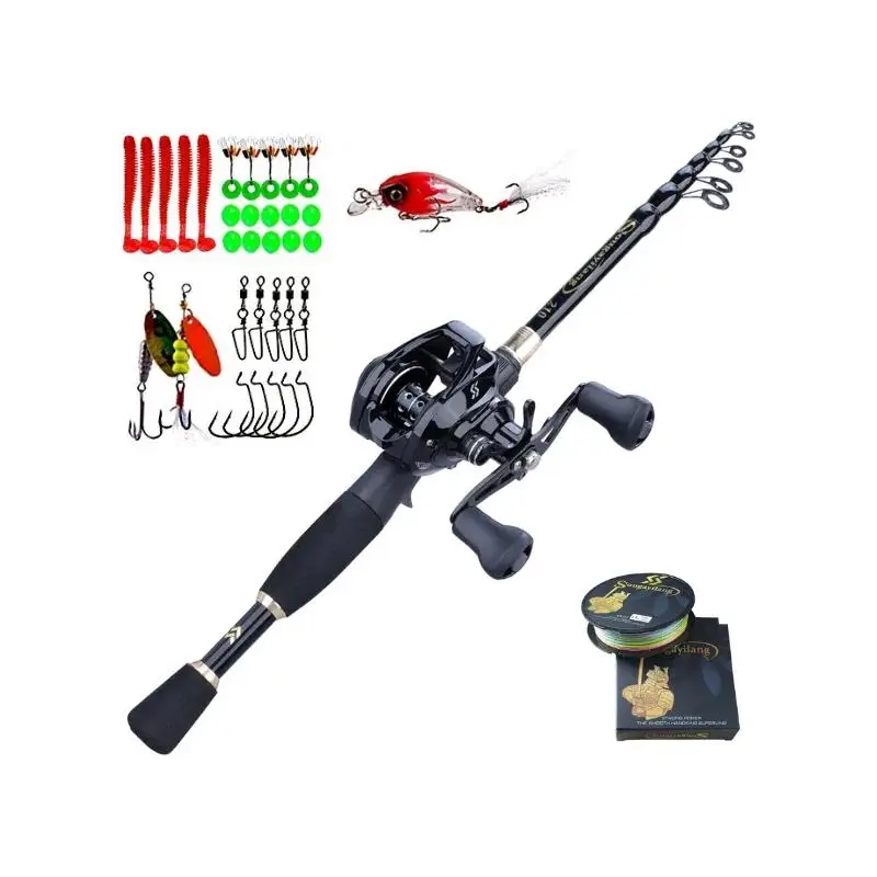 Baitcaster-Rod-and-Reel-Combo-Fishing-Set-2.1m-Telescopic-Main-Product-Image.webp