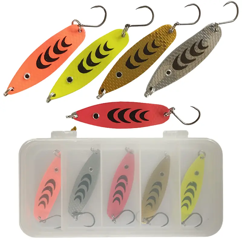 NZ Trout Lure Set – 5-Piece Spoons with Barbless Hooks for New Zealand Waters