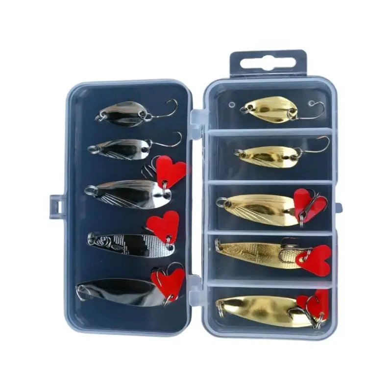 Trout Lure Set Silver and Gold 10 Pack TLS10PC-4