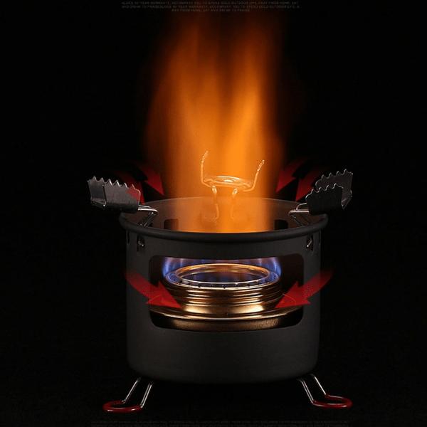 Alcohol-Stove-burning