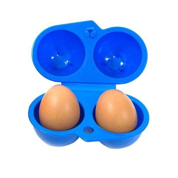 Egg Protector Case for Storage for 2 Eggs Blue Colour
