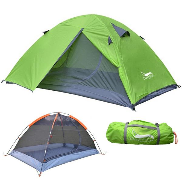 Lightweight 2-Person Camping Tent: Ideal for 3 to 4 Seasons