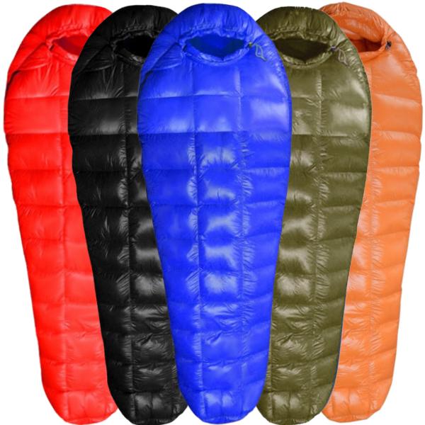 GM-Down-sleeping-Bags-Lightweight-Blue-Orange-Red-Black-and-Army-Green-Colours.jpg