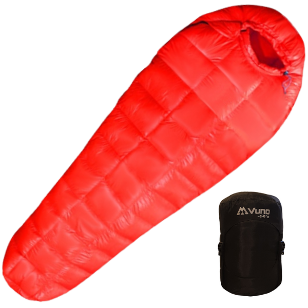 Red-Vuno-Puffy-Goose-Down-Sleeping-Bags-5-0-degrees-c-1400-grams