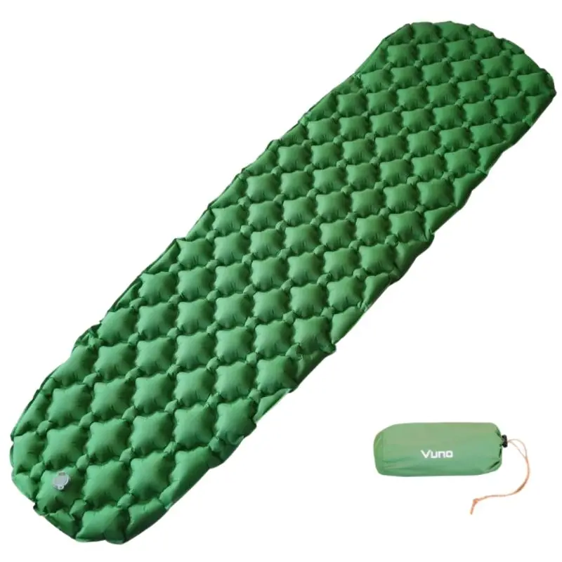 Green Lightweight Sleeping Mat Vuno Rapid Pack 590 grams