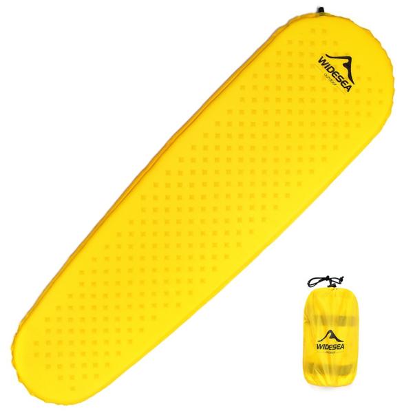 Self Inflating Air Mattress only 650 grams Sleeping Mat Pad Yellow Beacon 650