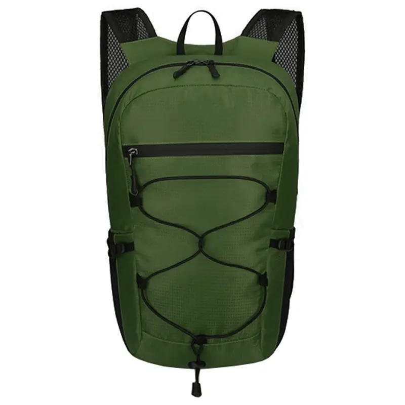 straight-on-view-of-packable-back-pack-army-green-colour.webp