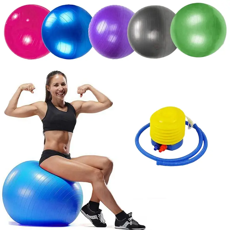 75cm Exercise Body Ball with Pump for Pilates and Core Strengthening 