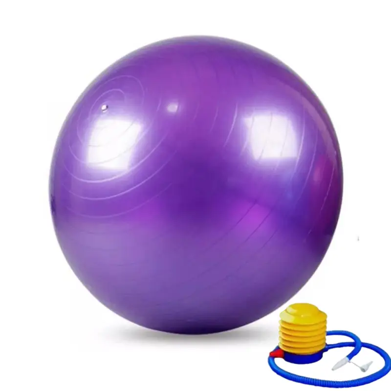 75cm Purple Swiss Ball Exercise Body Ball with Pump for Yoga and Pilates