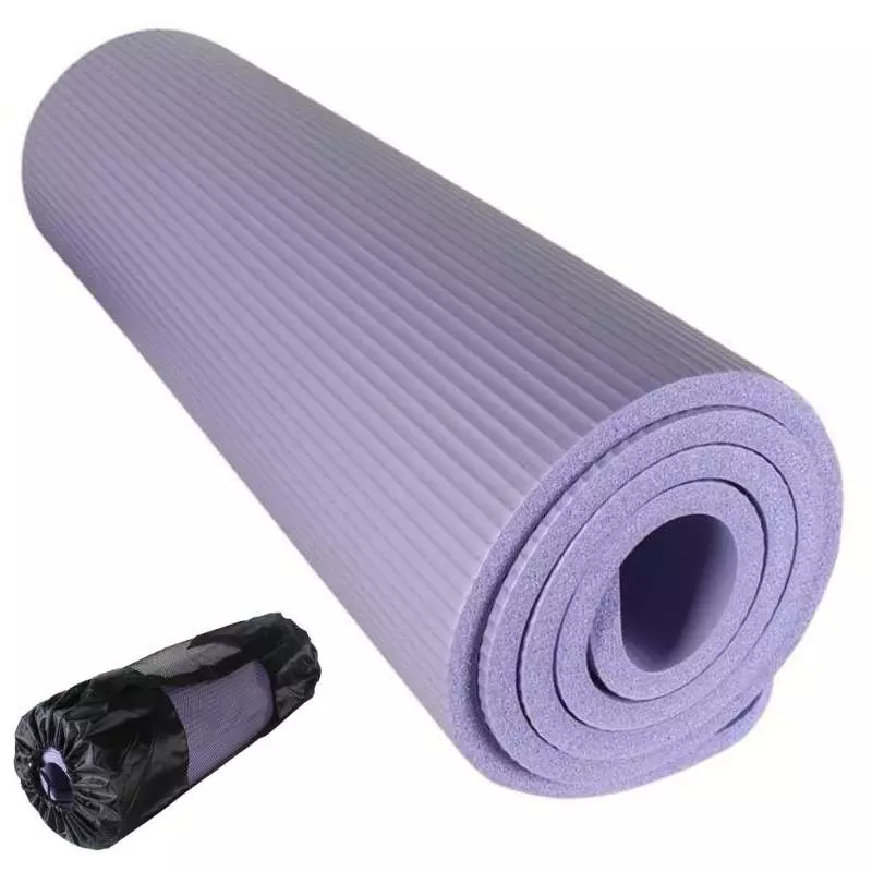 Extra Thick Yoga Mat with Bag 16 mm Purple Colour 183 x 61cm